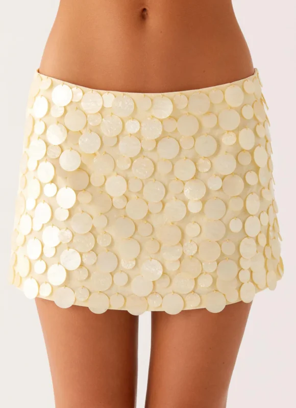 Movie Star Mini Skirt - Yellow