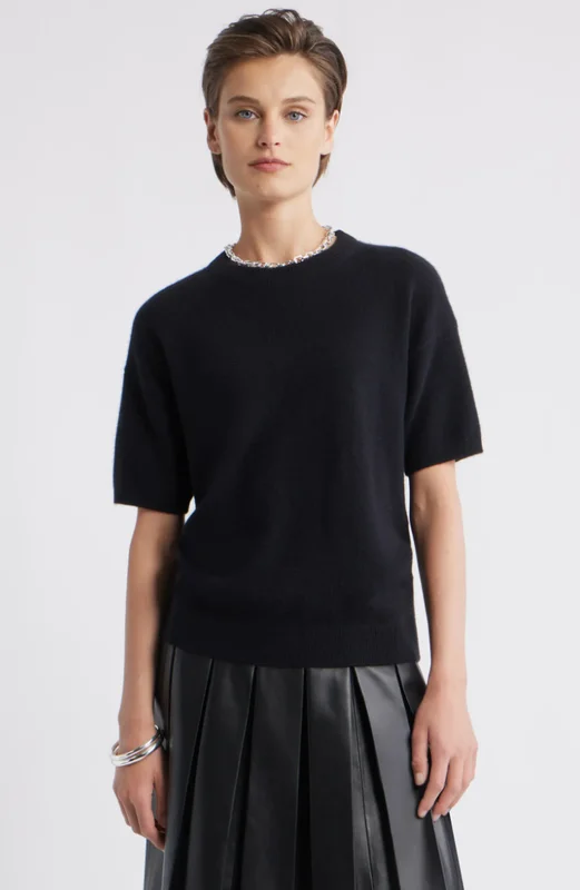 Short Sleeve Cashmere Sweater