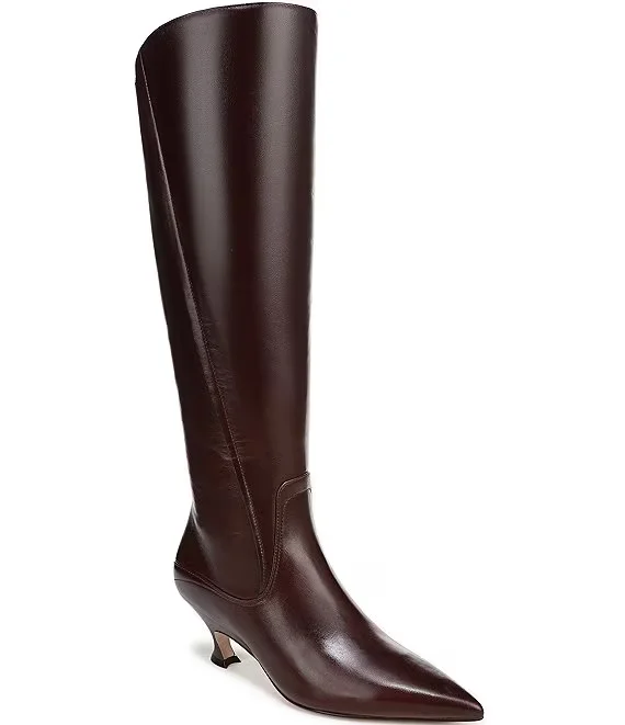 Naturalizer Pepper Leather Kitten Heel Boots